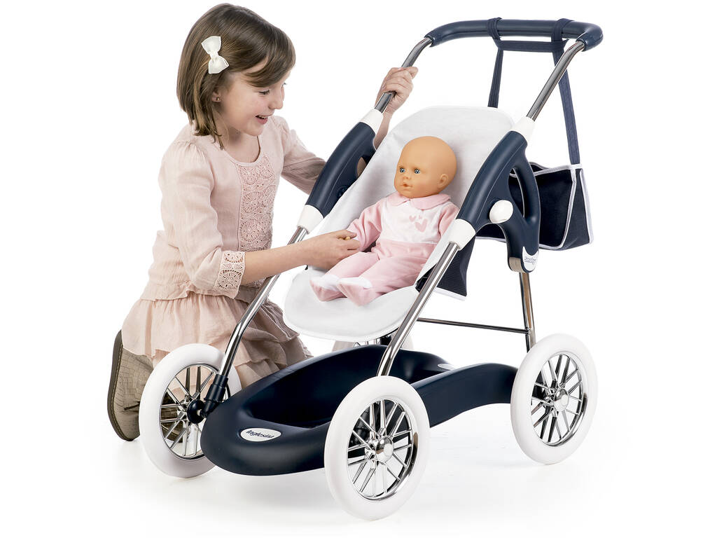 Passeggino per Bambole Combi Inglesina Blu 3x1 Pieghevole Smoby 250581