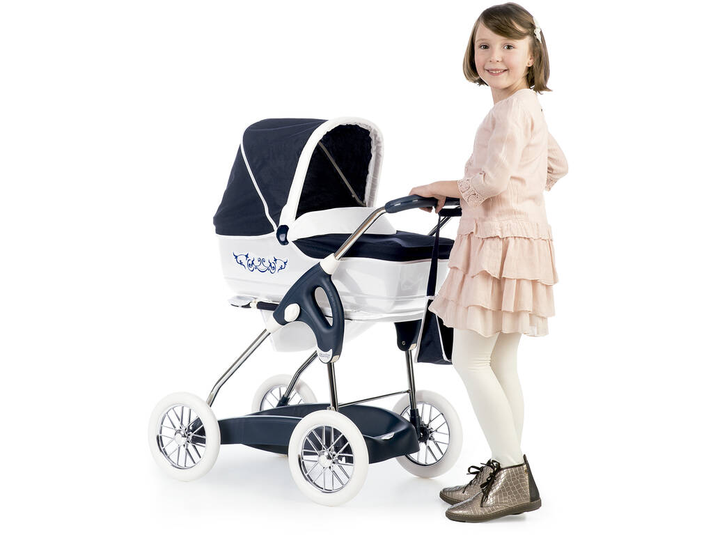 Passeggino per Bambole Combi Inglesina Blu 3x1 Pieghevole Smoby 250581