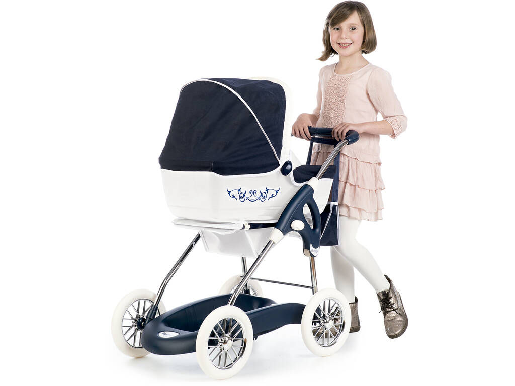 Passeggino per Bambole Combi Inglesina Blu 3x1 Pieghevole Smoby 250581