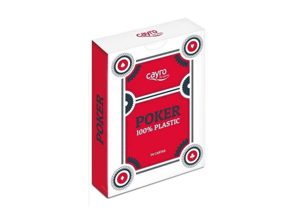 Cartes de Poker 100% Plastique Cayro 5505