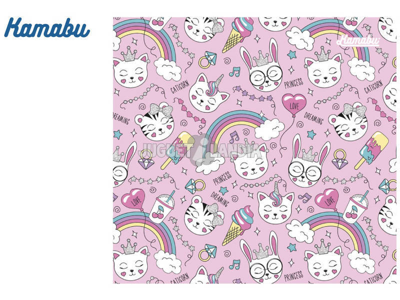 Mascherina Igienica Riutilizzabile Arcobaleno T-XS Bimbo-Bimba