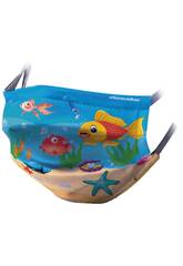 Masque Hygienique réutilisable Poissons T-XS Kamabu 17132