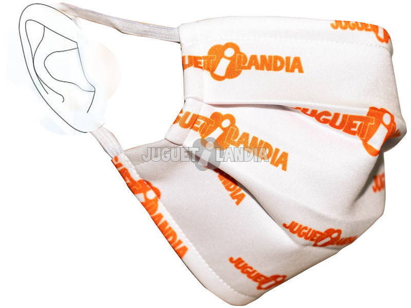 Masque Hygiènique Réutilisable Juguetilandia Blanc T-L