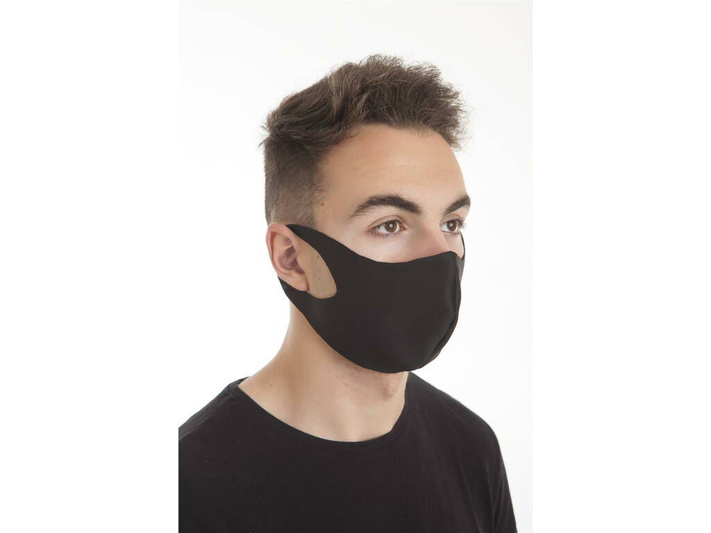 Mascherina Igienica Protettiva Neoprene Nero