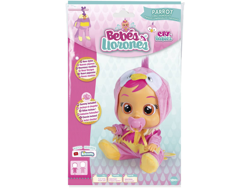 Cry Babies Pigiama Pappagallo IMC Toys 94932