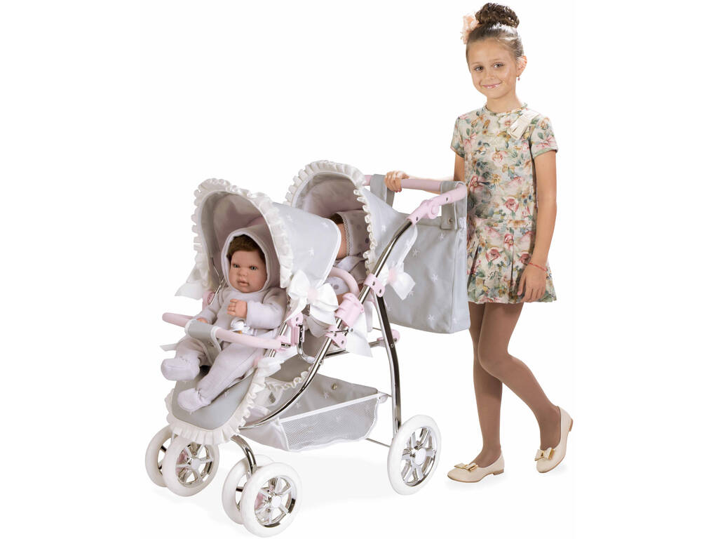 Passeggino per Bambole Gemellare Emma Arias 40672