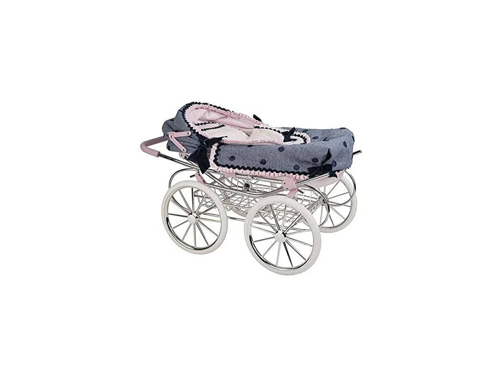 Chariot pour poupées avec capuchon Lucia 42x72x93 cm. Arias 40690