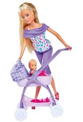 Steffi Love Poupée avec kit de promenade pour bébé