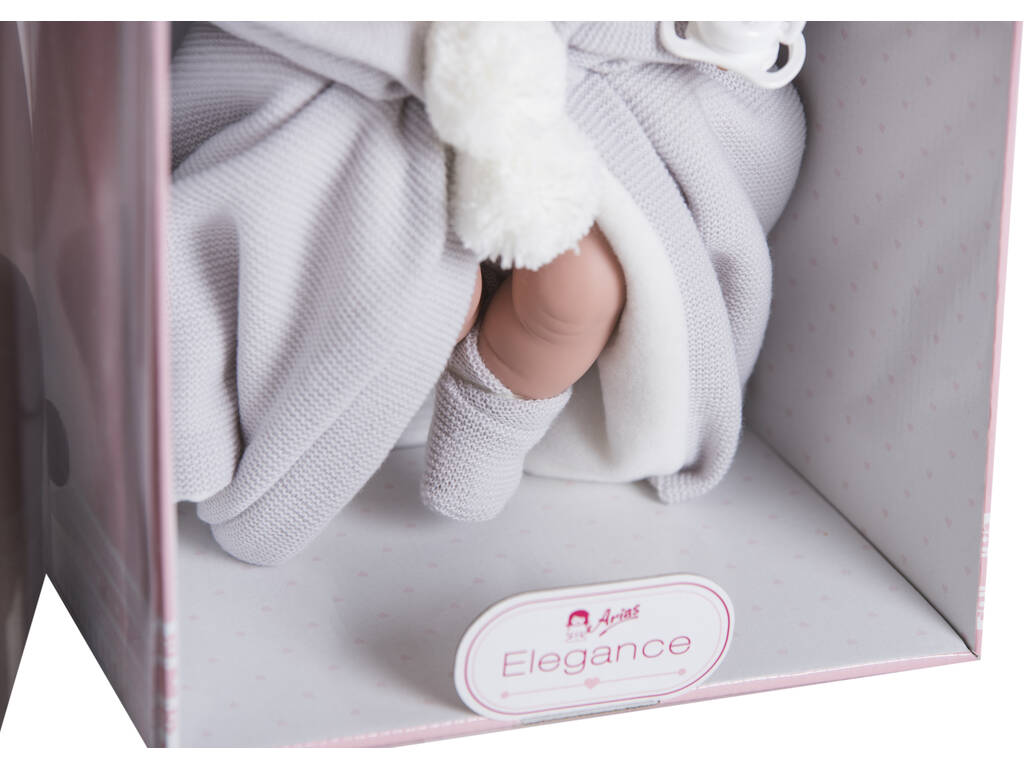Bambola Elegance Erea Grigio 33 cm. con Coperta Arias 60282