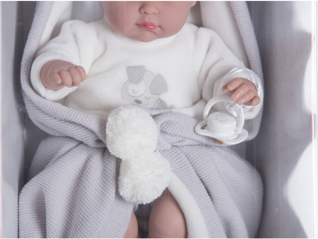 Bambola Elegance Erea Grigio 33 cm. con Coperta Arias 60282