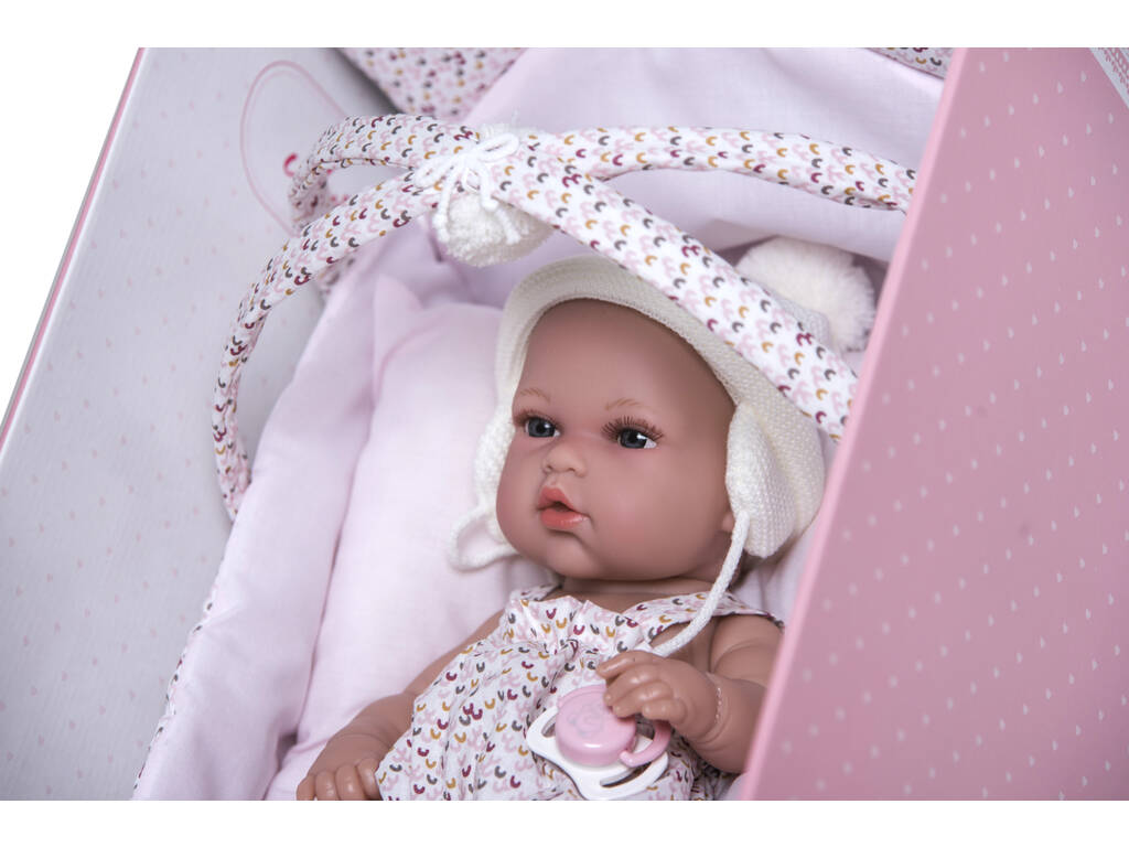 Poupée Elegance Natal 28 cm. avec Berceau Arias 60284