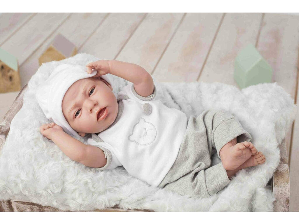 Puppe Elegance Dafne Grau 40 cm. Mit Kissen Arias 60593