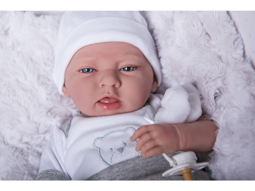 Puppe Elegance Dafne Grau 40 cm. Mit Kissen Arias 60593