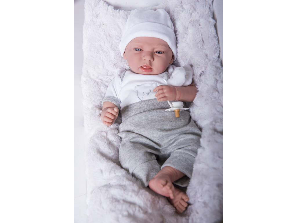 Puppe Elegance Dafne Grau 40 cm. Mit Kissen Arias 60593