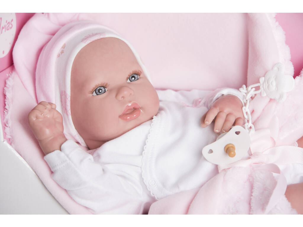 Poupée Reborn Rocío 40 cm. avec Couverture Arias 98020