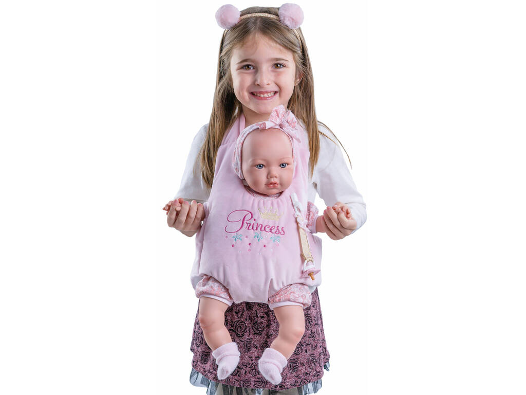 Poupée 45 cm. Alina Porte-bebé Étui Marina & Pau 822