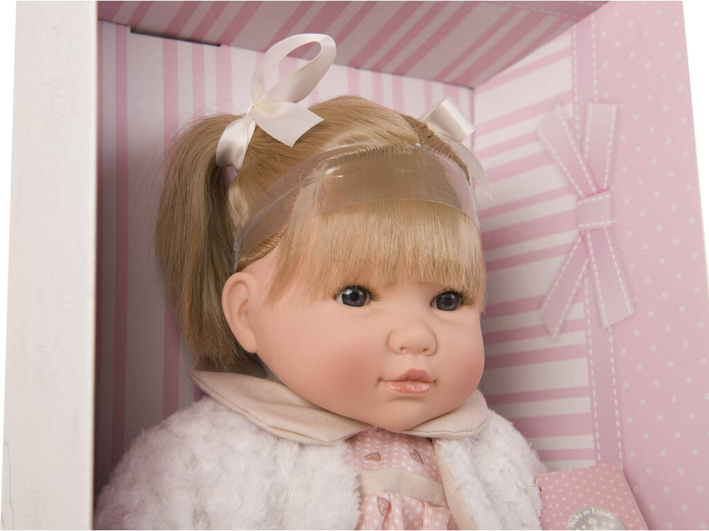 Poupée Sandra Bavarde 40 cm. Robe et Veste Berbesa 4413