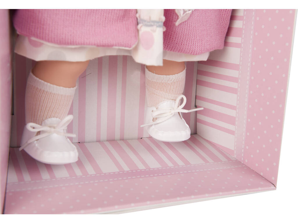 Muñeca Sandra Habladora 40 cm. Abrigo Rosa Berbesa 4418