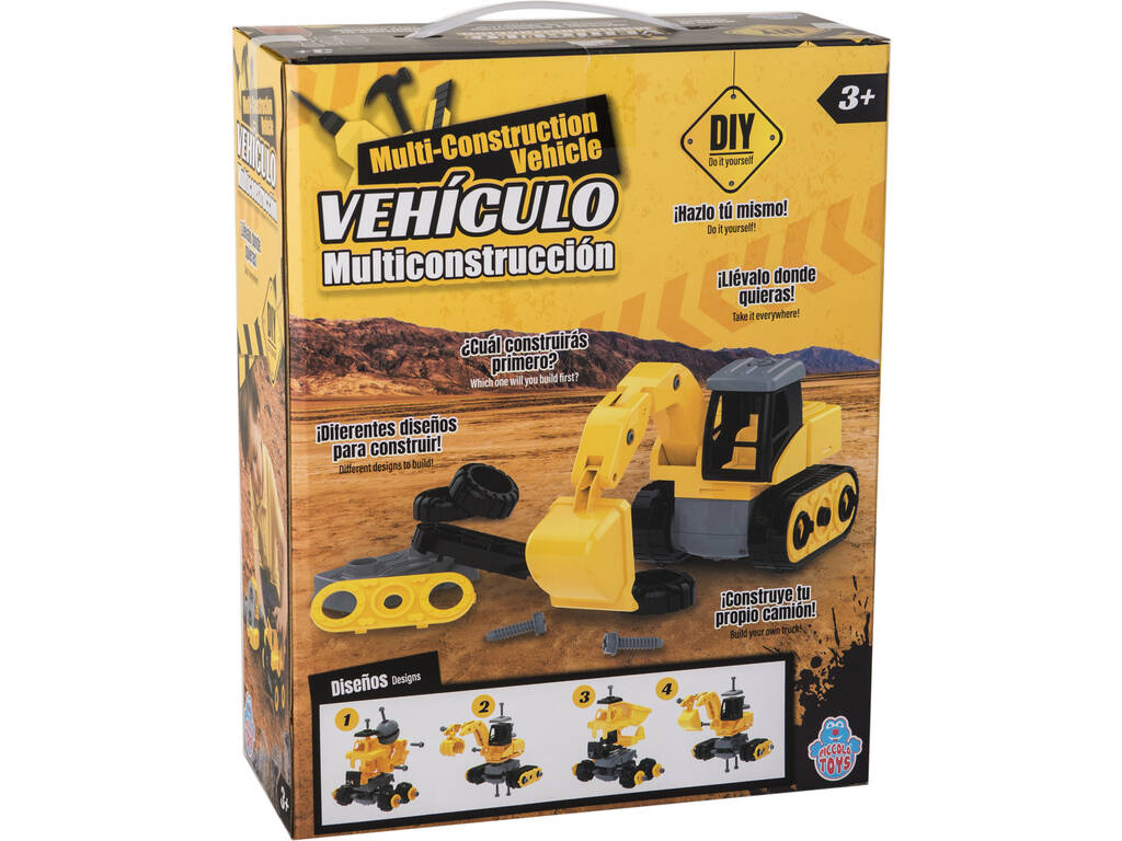 Mini Véhicules de Construction Démontables 2 Véhicules avec des Outils