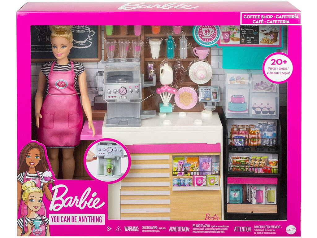 Barbie Caffetteria con Accessori Mattel GMW03