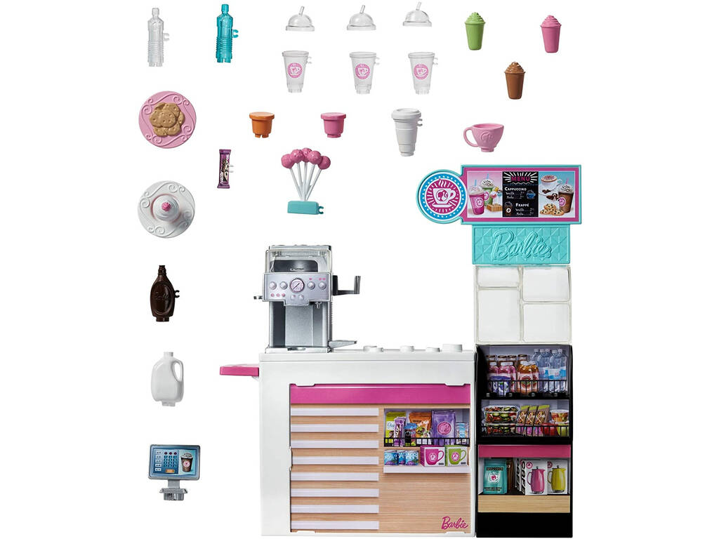 Barbie Caffetteria con Accessori Mattel GMW03