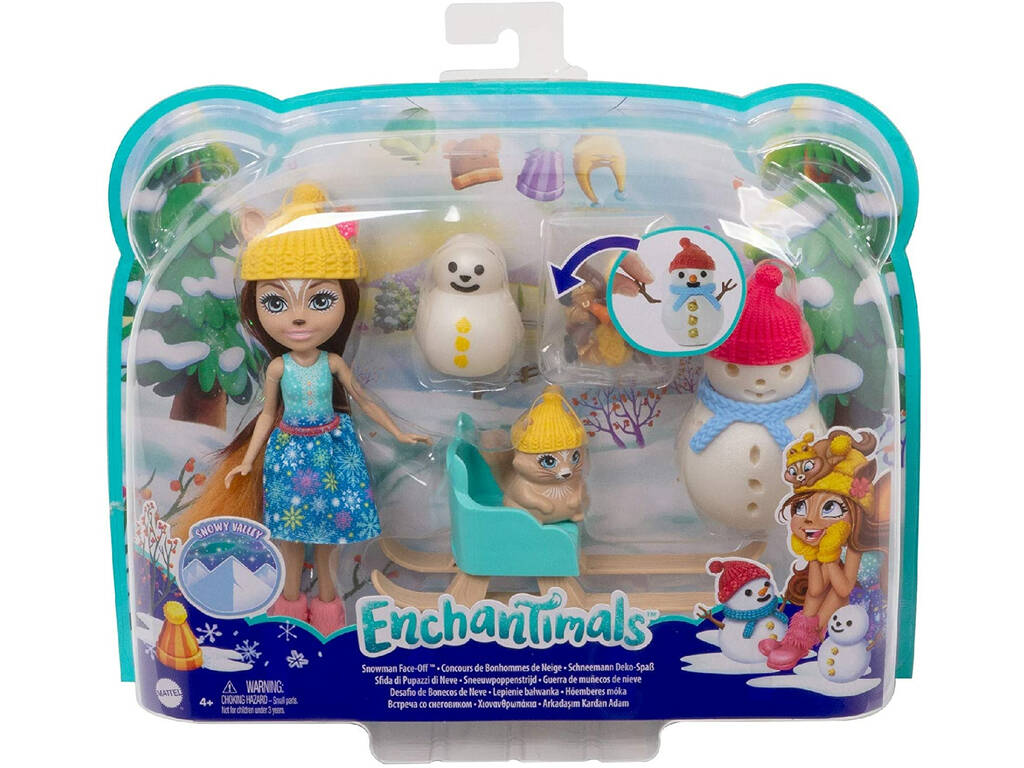 Enchantimals Guerra dei Pupazzi di Neve Mattel GNP16