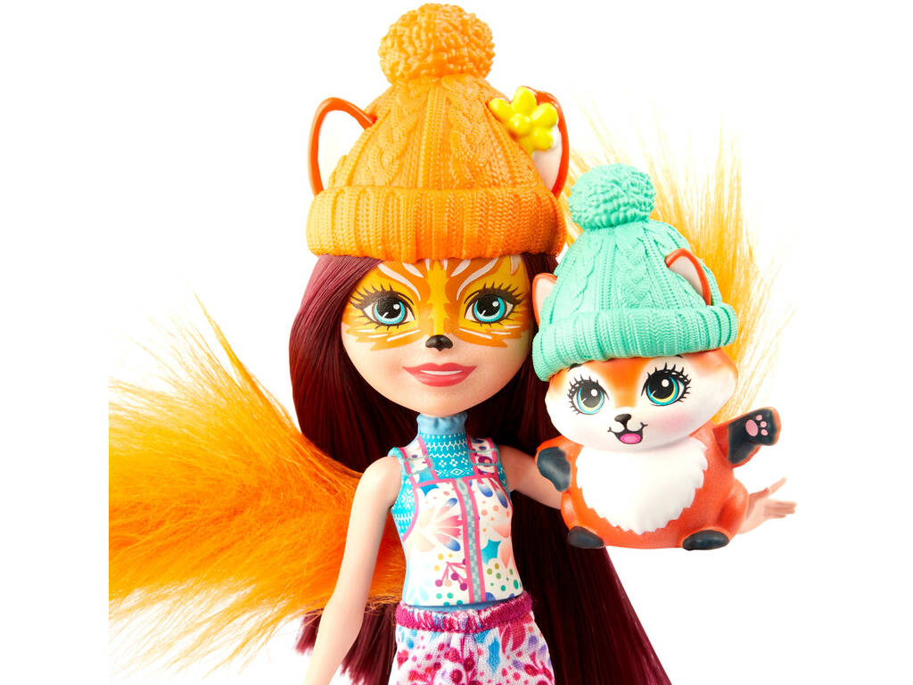 Enchantimals Pack 5 Bambole Collezione di Amiche nella Neve Mattel GXB20