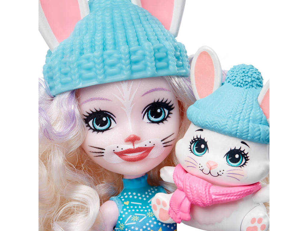 Enchantimals Pack 5 Bambole Collezione di Amiche nella Neve Mattel GXB20