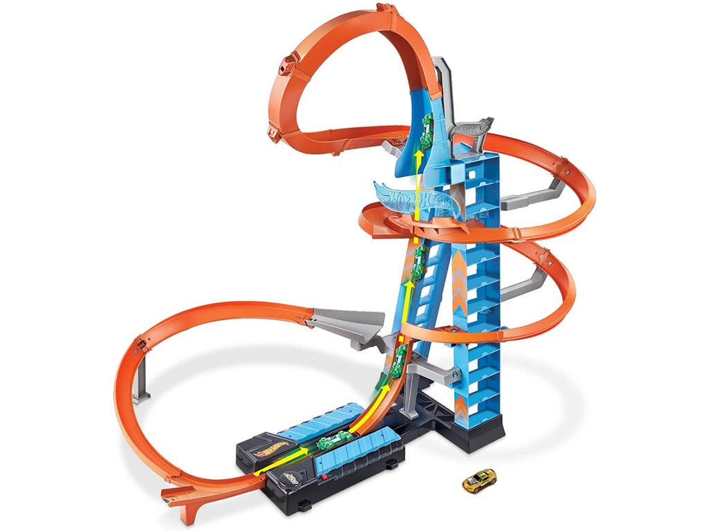 Hot Wheels Tour de Chocs Dans Les Aires Mattel GJM76