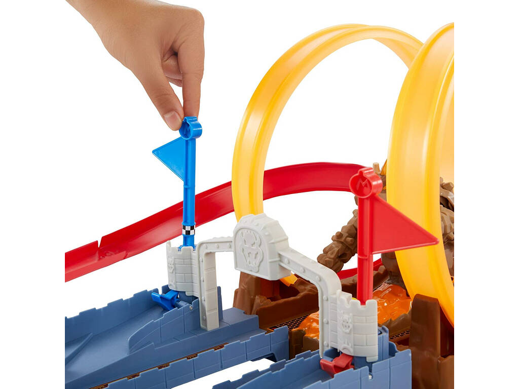 Hot Wheels Mario Kart Piste Chaos au Château de Bowser Mattel GNM22