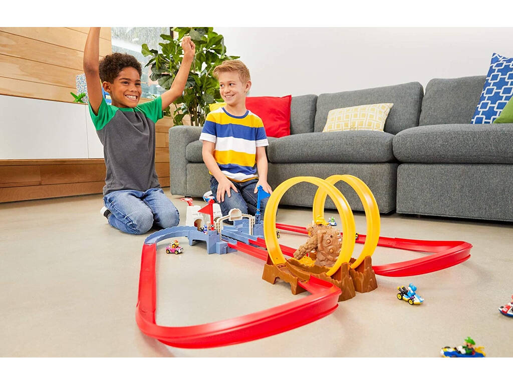 Hot Wheels Mario Kart Piste Chaos au Château de Bowser Mattel GNM22