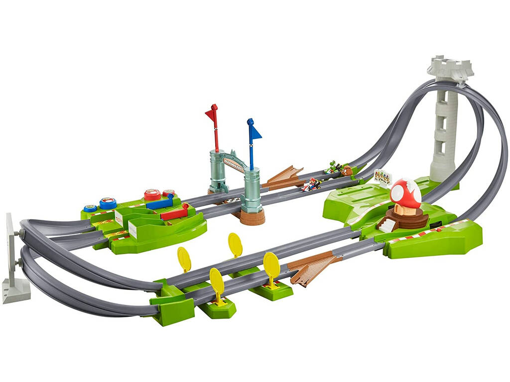 Hot Wheels Piste Circuit de Mario Kart de Mattel