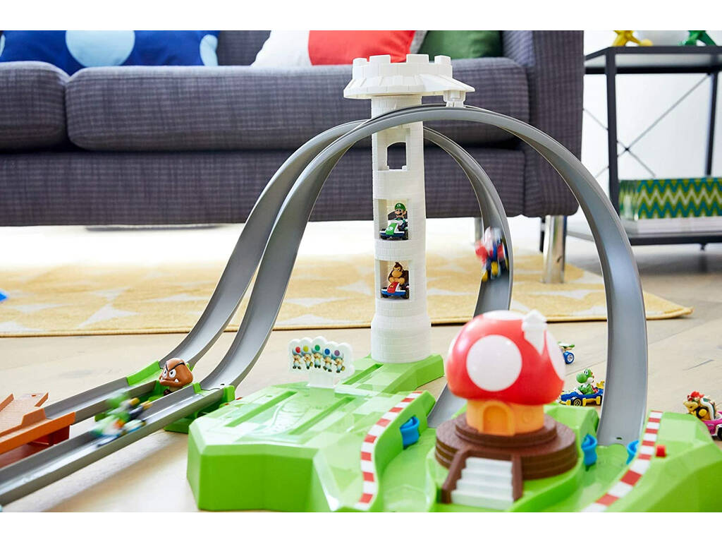 Hot Wheels Piste Circuit de Mario Kart de Mattel