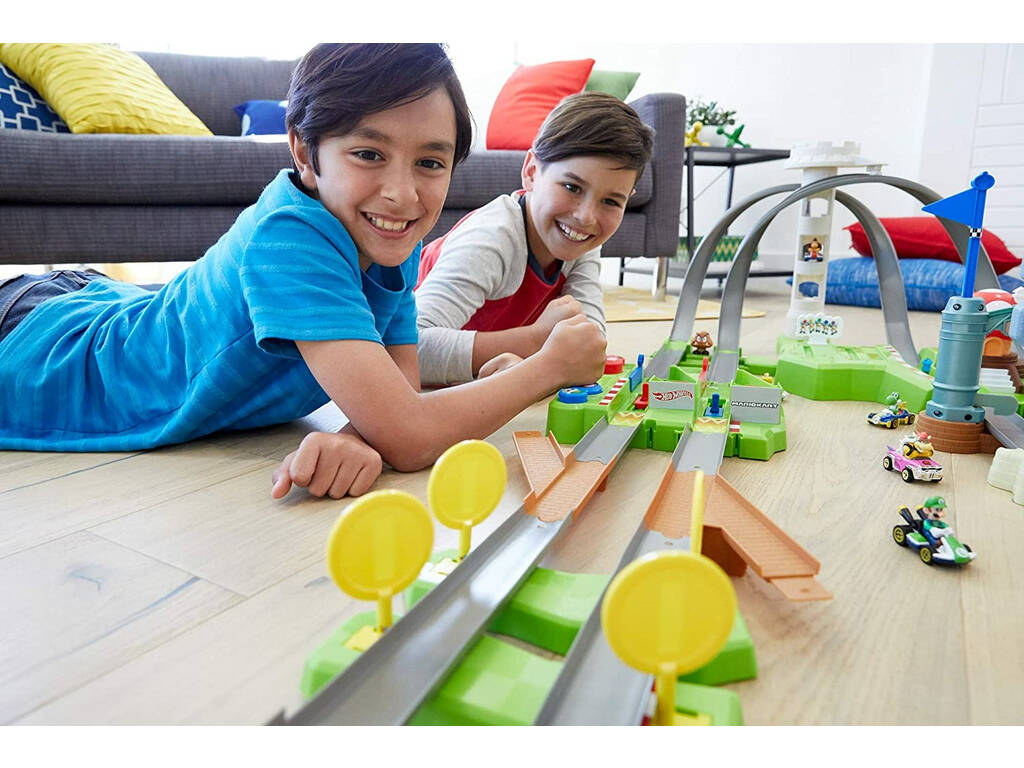 Hot Wheels Piste Circuit de Mario Kart de Mattel
