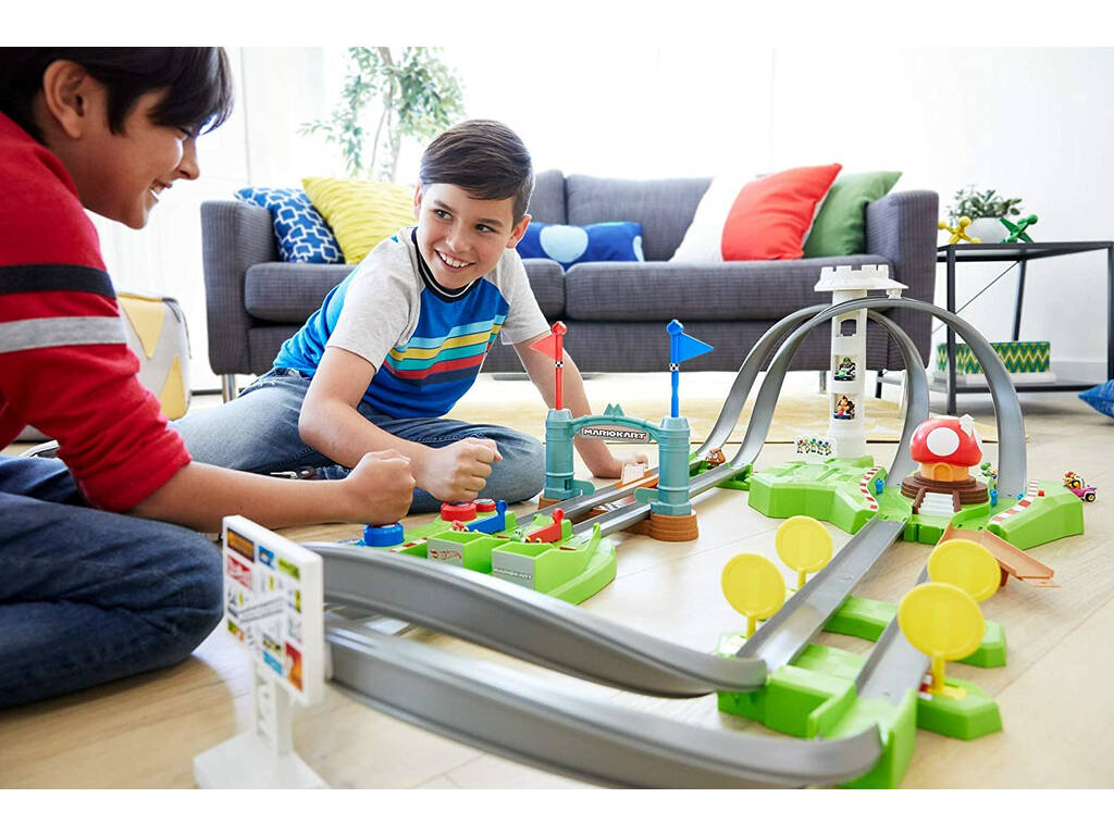 Hot Wheels Piste Circuit de Mario Kart de Mattel
