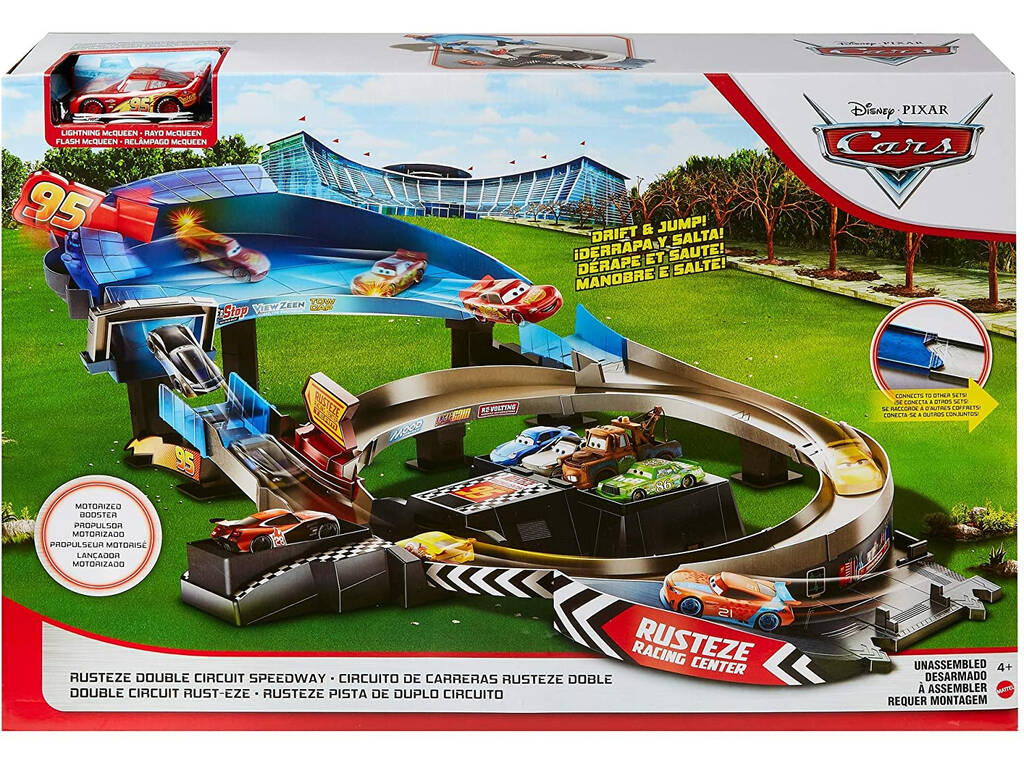 Cars RustEze Doppio Circuito di Corse Mattel GNW06