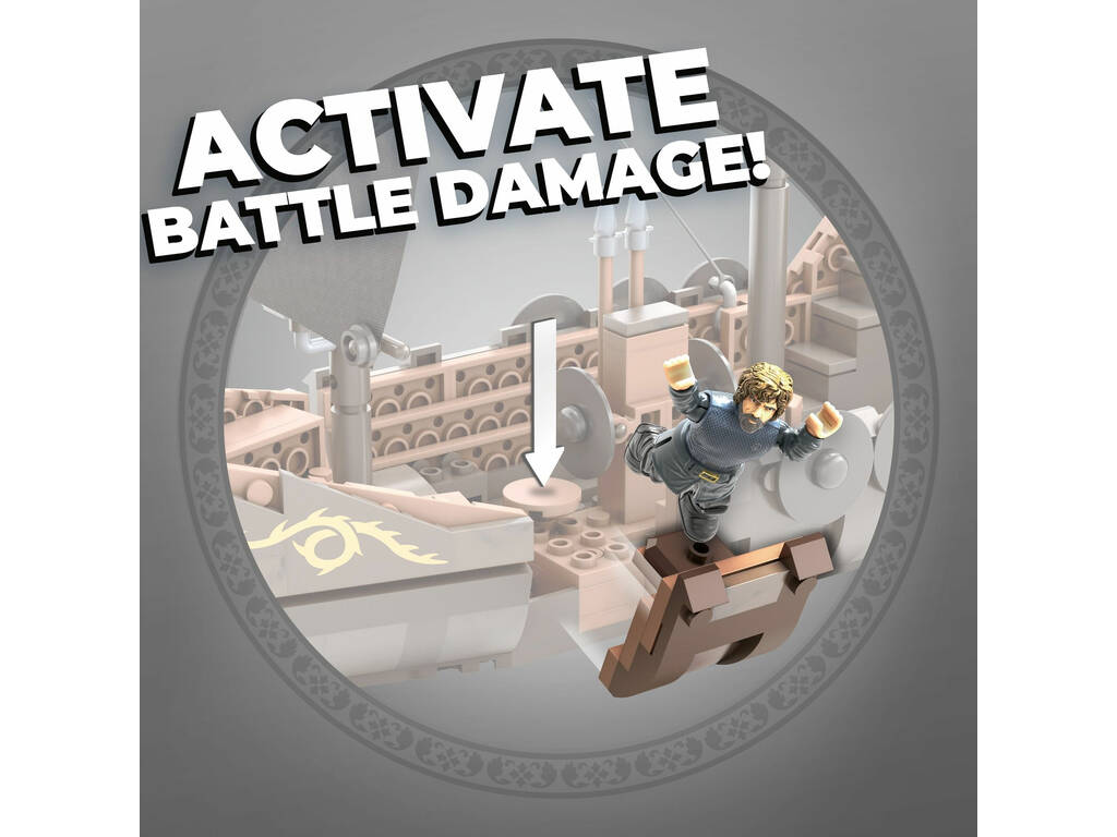 Il Trono di Spade Mega Construx Got Nave Targaryen Mattel GPB29