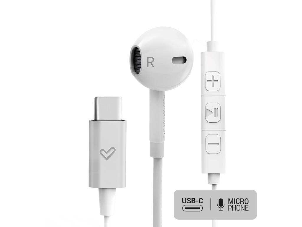Auscultadores Earphones Smart 2 Type C White Energy Sistem 44899