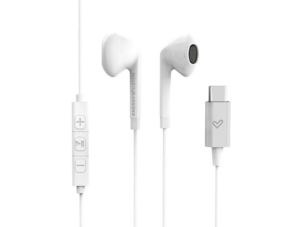 Auscultadores Earphones Smart 2 Type C White Energy Sistem 44899