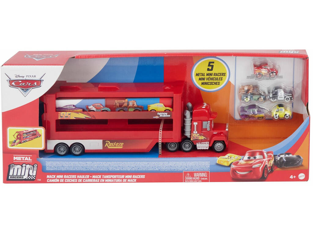 Cars Mack Transporteur Mini Racers + 5 voitures Mini Racers Mattel GWN55