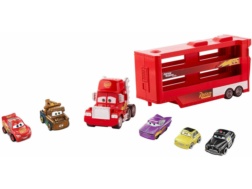 Cars Mack Transporteur Mini Racers + 5 voitures Mini Racers Mattel GWN55