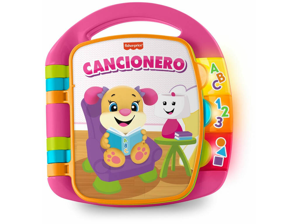 Fisher Price Livre d'Apprentissage Interactive, Rose Mattel DLF23