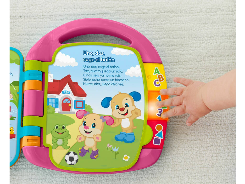 Fisher Price Livre d'Apprentissage Interactive, Rose Mattel DLF23