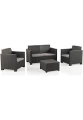 Mobili Giardino Set Evo Confort Antracite SP Berner 55404