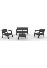 Mobili Giardino Set Miami Antracite SP Berner 55393