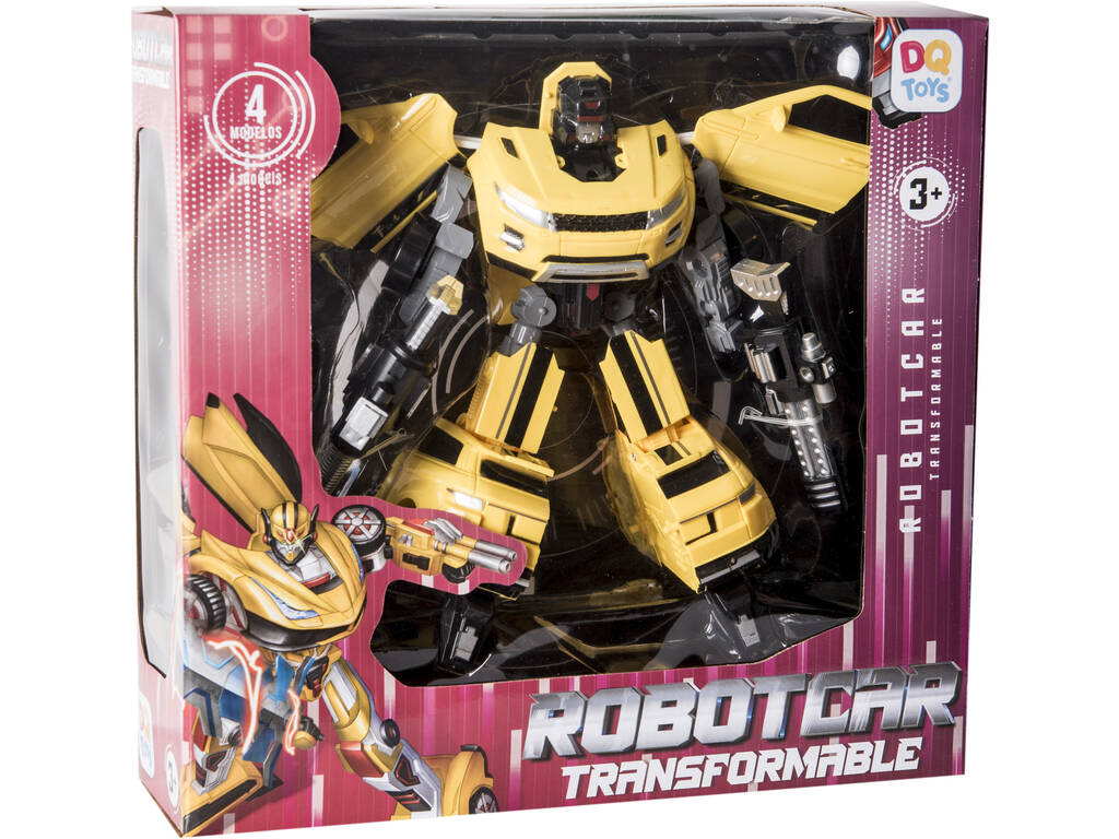 Warrior Gelber Wagen Transformierbarer Roboter