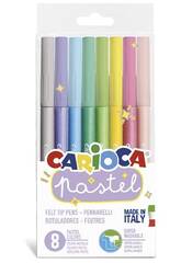 Marqueur de Couleur Pastel 8 Couleurs Carioca 43032