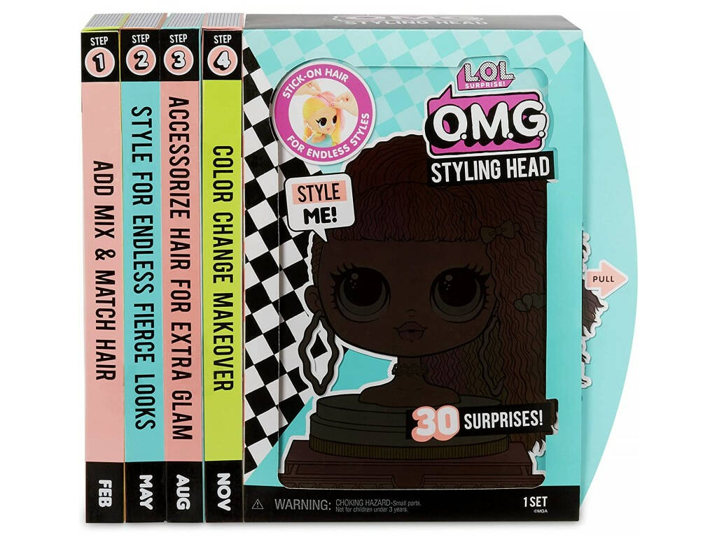LOL Surprise Omg Styling Head Neonlicious Giochi Preziosi LLUB1000