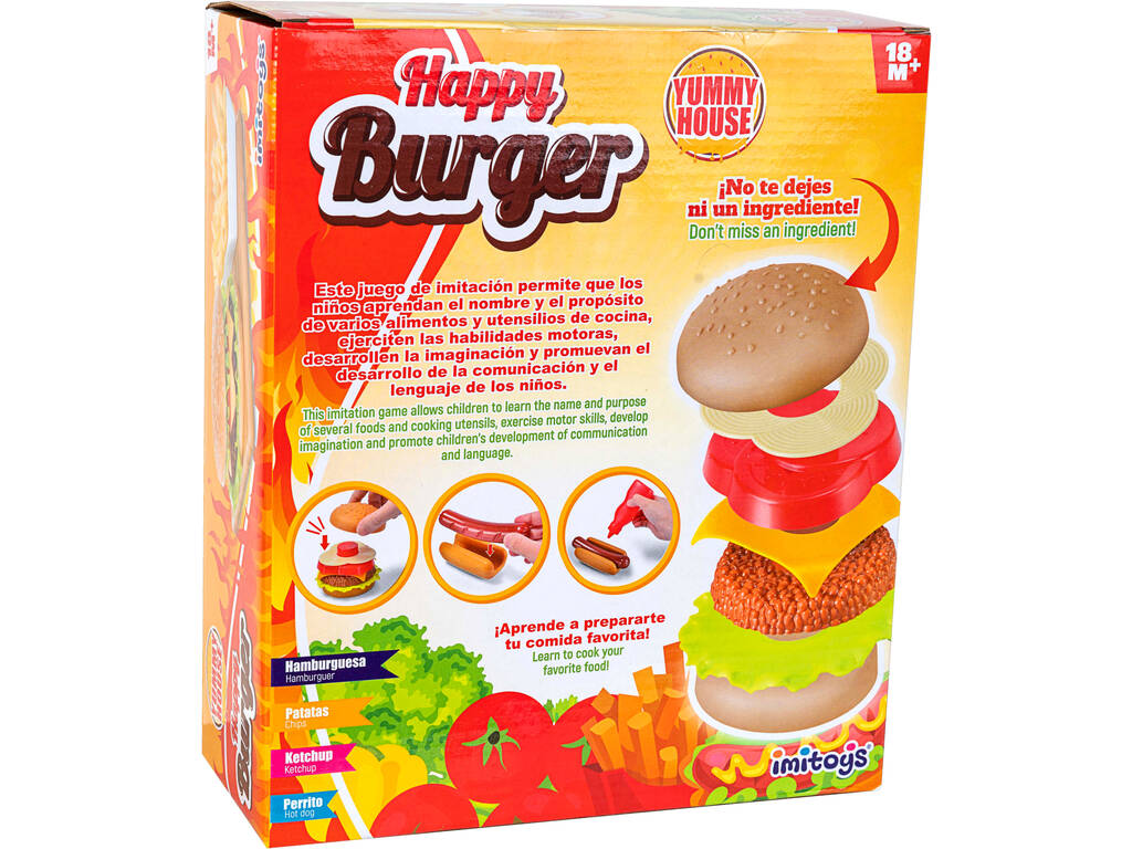 Happy Burger Set 4 Pezzi