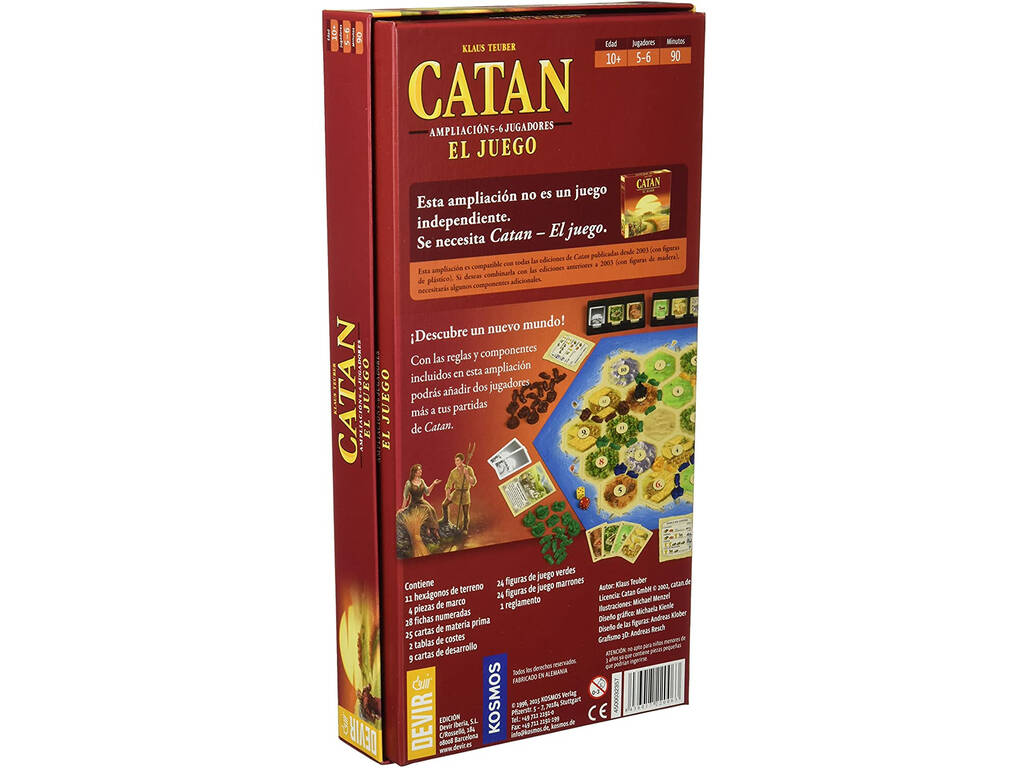 Catan Espansione 5-6 giocatori Il gioco Devir BGCATAN56